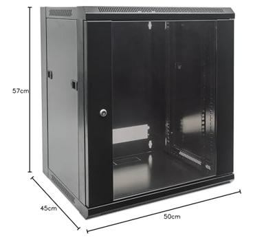 Intellinet 711777 19inch-wandkast (b x h x d) 570 x 500 x 450 mm 9 HE Zwart (RAL 9005) Intellinet 711777 19inch-wandkast (b x h x d) 570 x 500 x 450 mm 9 HE Zwart (RAL 9005)