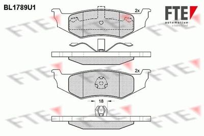 Remblokken set BL1789U1