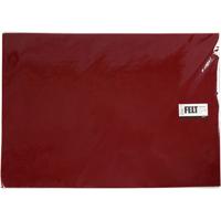 Creativ Company Hobbyvilt, vel 42x60 cm, dikte 3 mm, antiek rood, 1 vel - thumbnail