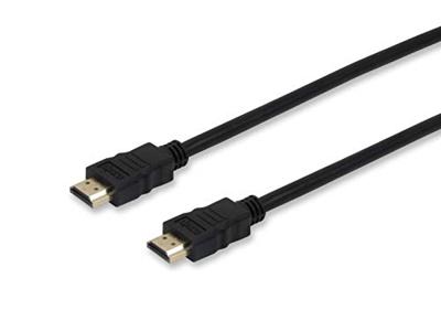 Equip 119371 high speed hdmi 2.0 cable w/ ethernet, 4k @50/60hz (2160p) m/m, 5.0m,rj45, black