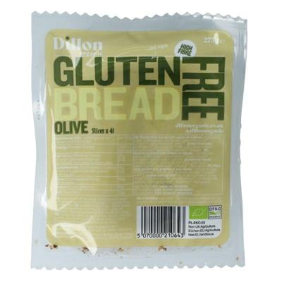 Sliced bread olive glutenvrij bio demeter 275 Gram