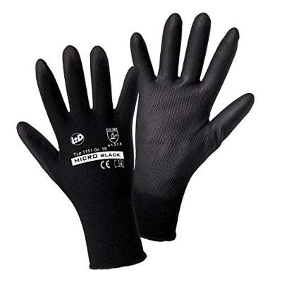 Leipold Doehle MICRO black Nylon-PU 1151-XL Werkhandschoen Nylon Maat (handschoen): 10, XL EN 388 Cat II 1 stuk(s)