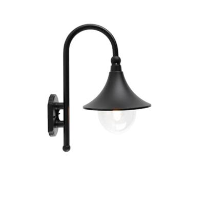 QAZQA Smart buiten wandlamp zwart IP44 incl. Wifi A60 - Daphne