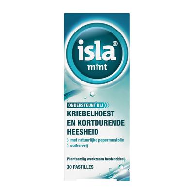 Isla Mint Keelpastilles - bij kriebelhoest en kortdurende heesheid Isla Mint Keelpastilles - bij kriebelhoest en kortdurende heesheid