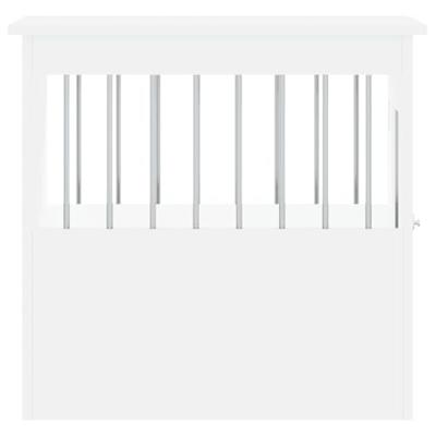 Hondenbench 45x62x59 cm bewerkt hout wit Hondenbench 45x62x59 cm bewerkt hout wit