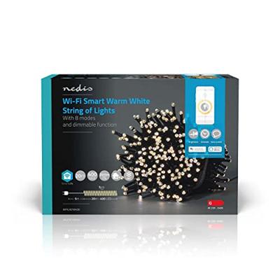 Nedis WIFILX01W400 Smartlife Decoratieve Led Koord Wi-fi Warm Wit 400 Led&apos;s 20.0 M Android™ / Ios - thumbnail