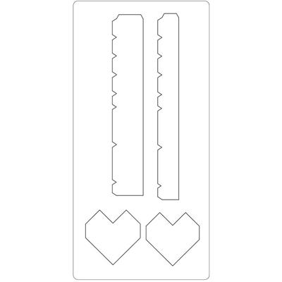 Creativ Company Snijmal, hartendoos, afm 15,2x30,37 cm, dikte 15 mm, 1 stuk
