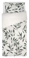 HEMA Dekbedovertrek 140x200/220cm zacht katoen olijftakken groen (groen) - thumbnail