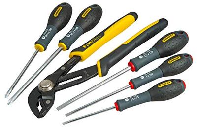 Stanley handgereedschap Fatmax® schroevendraaierset 6-delig waterpomptang - FMHT0-62639 Stanley handgereedschap Fatmax® schroevendraaierset 6-delig waterpomptang - FMHT0-62639