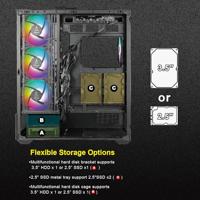 AZZA Tiara 501B Midi-tower PC-behuizing Zwart - thumbnail