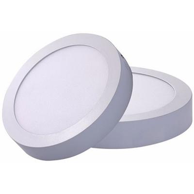 LED Downlight - Opbouw Rond 12W - Natuurlijk Wit 4200K - Mat Wit Aluminium - Ø160mm