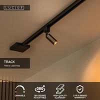 Lucide TRACK RITMO Railspot - 1-fase Railsysteem / Railverlichting - 1xGU10-MR11 - Koffie (Uitbreiding) - thumbnail
