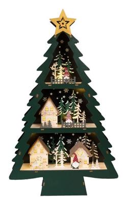 Konstsmide 3297-950 Houten figuur LED Groen