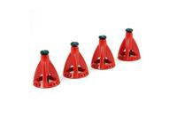 Fastrax 6-Tons Verstelbare krik (4 stuks) - Rood - thumbnail