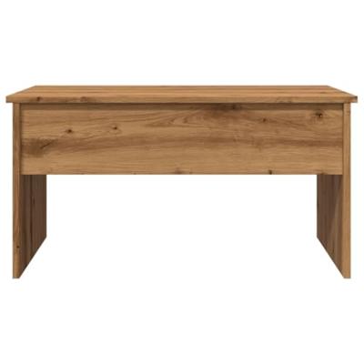 Salontafel 80x50,5x41,5 cm bewerkt hout artisanaal eikenkleurig
