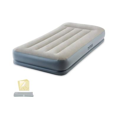 Intex luchtbed Dura Beam Pillow Mid-Rise 99 x 191 cm PVC grijs