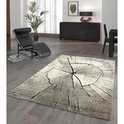 Flycarpets Vintage Modern Bruin Vloerkleed