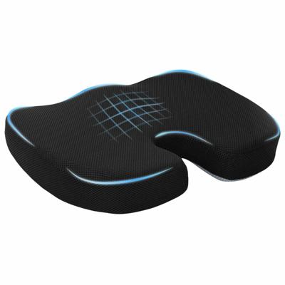 Zitkussen Éénkleurig Zwart 47 x 36,5 x 8 cm Traagschuim