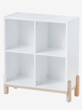 Meubel met 4 vakken licht wit effen Meubel met 4 vakken licht wit effen