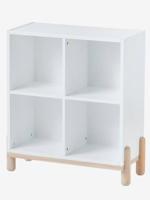 Meubel met 4 vakken licht wit effen - thumbnail