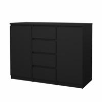 Dressoir Naia - hoogglans wit - 90,7x120,6x50 cm - thumbnail