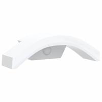VidaXL Buitenwandlamp led met sensors gegoten aluminium wit - thumbnail