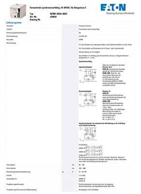 Eaton NZM3-XR24-30DC Afstandbediende schakelaar 1 stuk(s)