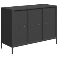 Dressoir 101,5x39x73,5 cm koudgewalst staal zwart - thumbnail