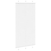 VidaXL Plissé rolgordijn 110x200 cm stofbreedte 109,4cm polyester wit - thumbnail