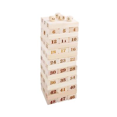 48 stuks stapel houten bouwstenen