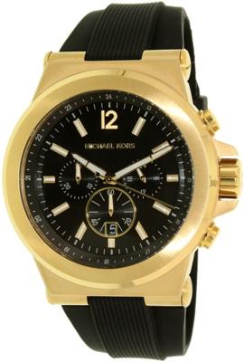 Horlogeband Michael Kors MK8325 / Dylan Rubber Zwart 13mm