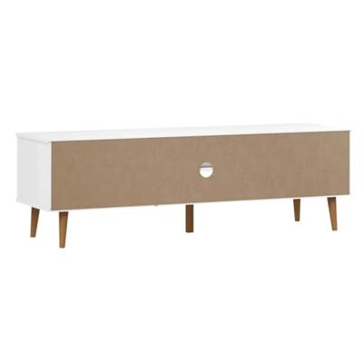 Tv-meubel MOLDE 158x40x49 cm massief grenenhout wit