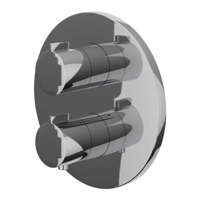 Afbouwdeel IVY Pact Inbouwthermostaat Stop-Omstel Met Rond Rozet Chroom IVY Afbouwdeel IVY Pact Inbouwthermostaat Stop-Omstel Met Rond Rozet Chroom IVY
