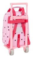 Schoolrugzak met Wielen Minnie Mouse Naive Roze 20 x 28 x 8 cm - thumbnail