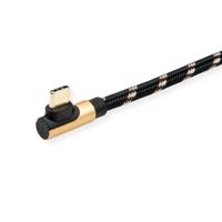 ROLINE GOLD USB 2.0 kabel, USB A omkeerbaar, ST - USB C ST 90° gebogen, 0,8 m - thumbnail