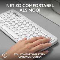Logitech K380s Pebble Keys 2 toetsenbord Draadloos Wit - thumbnail
