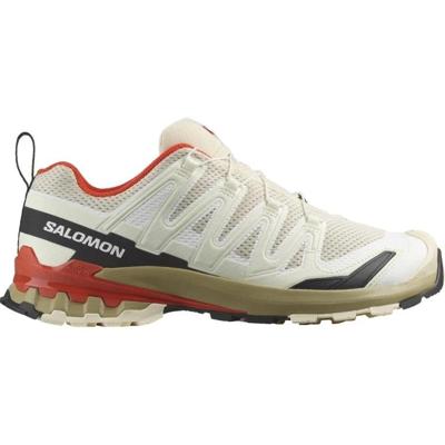 Salomon XA Pro 3D V9 Lage Wandelschoen Heren Almond Milk/Gray Green/Cherry Tomato 9,5