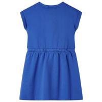 Kinderjurk met trekkoord 104 kobaltblauw - thumbnail