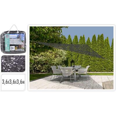 Schaduwdoek- driehoek 360x360x360 - antistorm Schaduwdoek- driehoek 360x360x360 - antistorm