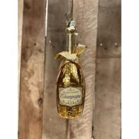 Decoris kersthanger glas fles christmas bubbels met strik - assortiment - thumbnail
