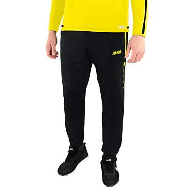 JAKO 9218K Polyesterbroek Competition 2.0 Kids - Zwart/Fluogeel - 140