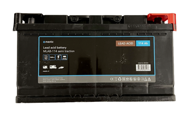 Mestic - MLAB-114 Semi Tractie Accu 114 Ah Mestic - MLAB-114 Semi Tractie Accu 114 Ah