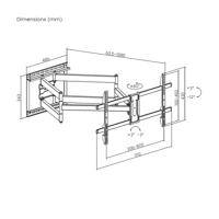 TV houder Aisens WT90TSLE-387 43" 90" 60 Kg - thumbnail