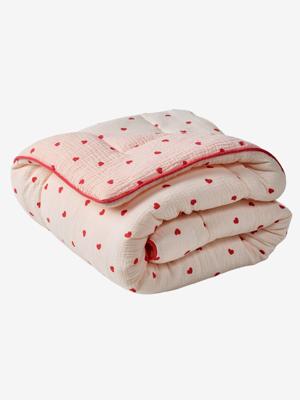 Vloermatras / Parkbodem hydrofiel katoen MIJN HART roze, bedrukt