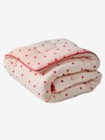 Vloermatras / Parkbodem hydrofiel katoen MIJN HART roze, bedrukt - thumbnail