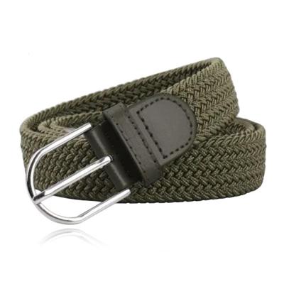 LGT JWLS Herencanvasriem - Elastisch, Groen-100cm