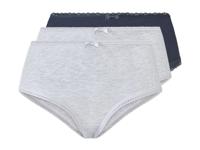 esmara 3 dames hipsters (M (40/42), Donkerblauw/grijs) - thumbnail