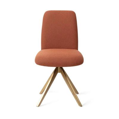 Jesper Home Eetkamerstoel 'Taiwa' Draaibaar, Turn Gold, kleur Hearth Harmony