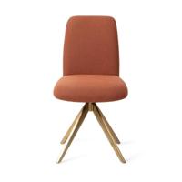 Jesper Home Eetkamerstoel 'Taiwa' Draaibaar, Turn Gold, kleur Hearth Harmony - thumbnail