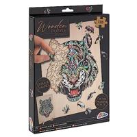 Creative Craft Group Unieke houten puzzel tijger, 130st. - thumbnail
